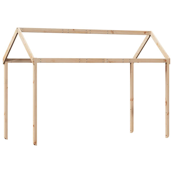 Kinderbett Dach Massivholz Kiefer 217x95,5x159 cm