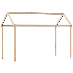 Kinderbett Dach Massivholz Kiefer 217x95,5x159 cm