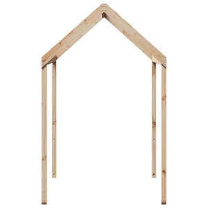Kinderbett Dach Massivholz Kiefer 217x85,5x154 cm