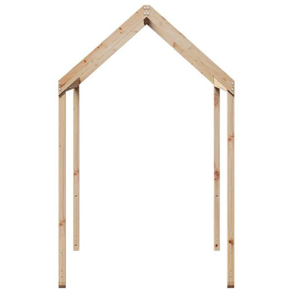 Kinderbett Dach Massivholz Kiefer 217x85,5x154 cm