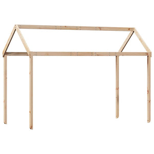 Kinderbett Dach 207x95,5 cm Kiefer Massivholz