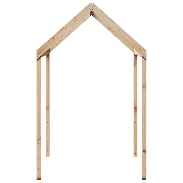 Kinderbett Dach 207x95,5 cm Kiefer Massivholz