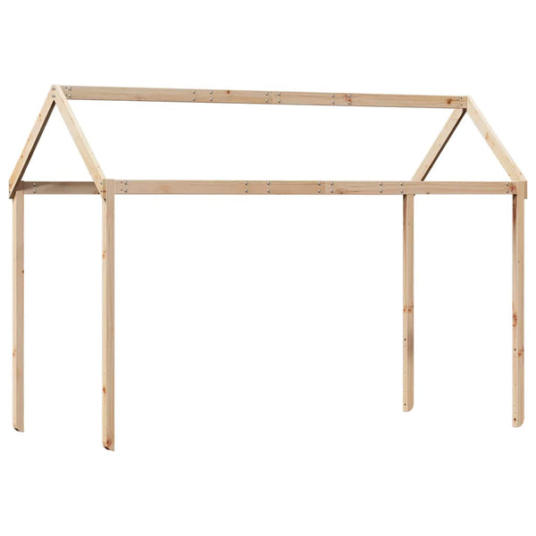 Kinderbett Dach 207x95,5 cm Kiefer Massivholz