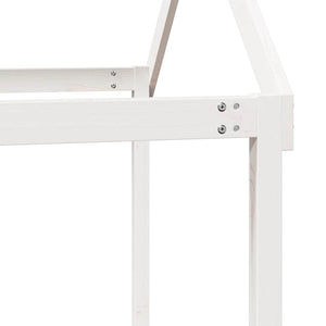 vidaXL Toit de lit enfant Blanc 207x95,5x159 cm Bois de pin massif