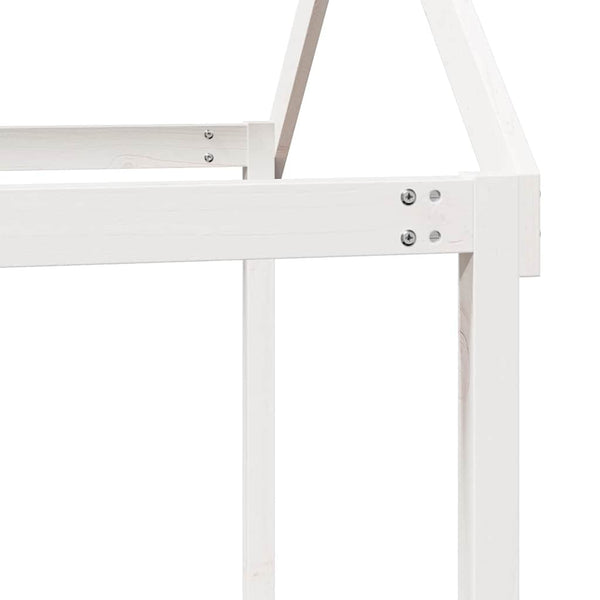 vidaXL Toit de lit enfant Blanc 207x95,5x159 cm Bois de pin massif