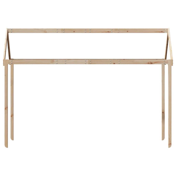 Kinderbett Dach 207x80,5x151,5 cm Kiefer Massivholz