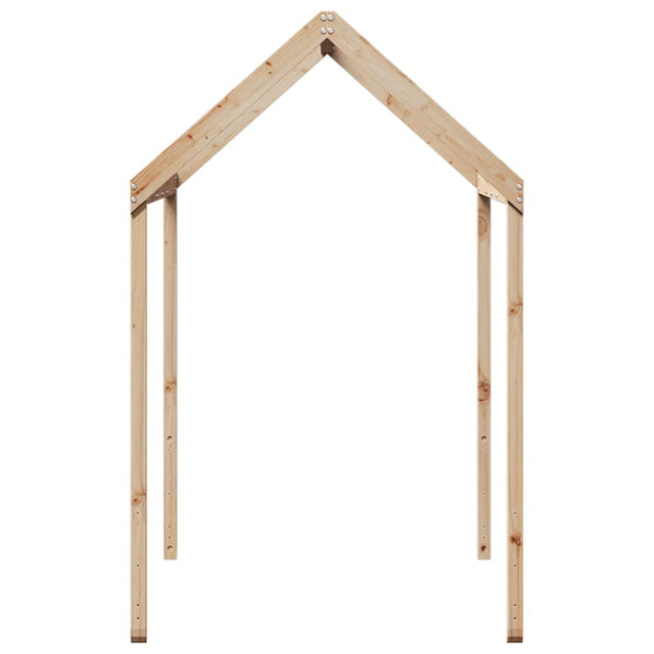 Kinderbett Dach 207x80,5x151,5 cm Kiefer Massivholz