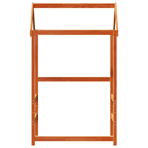 vidaXL Toit de lit enfant Marron miel 108x70x176,5 cm Bois de pin massif