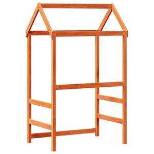 vidaXL Toit de lit enfant Marron miel 108x70x176,5 cm Bois de pin massif