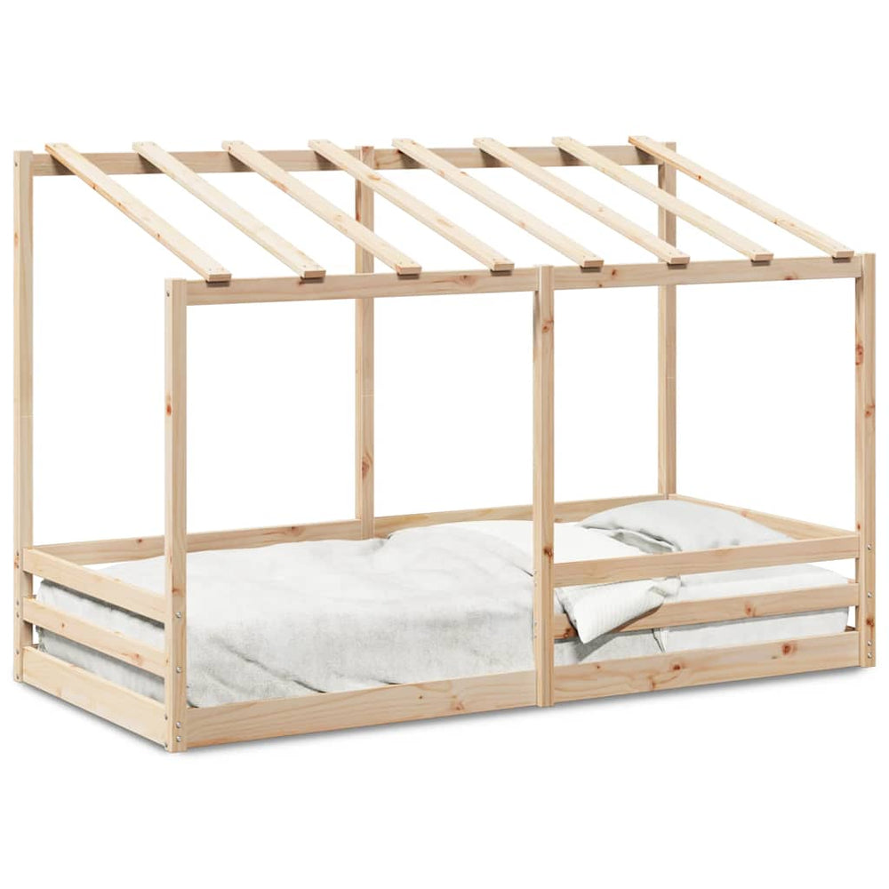 Kinderbett mit Dach 90x200 cm Kiefernholz