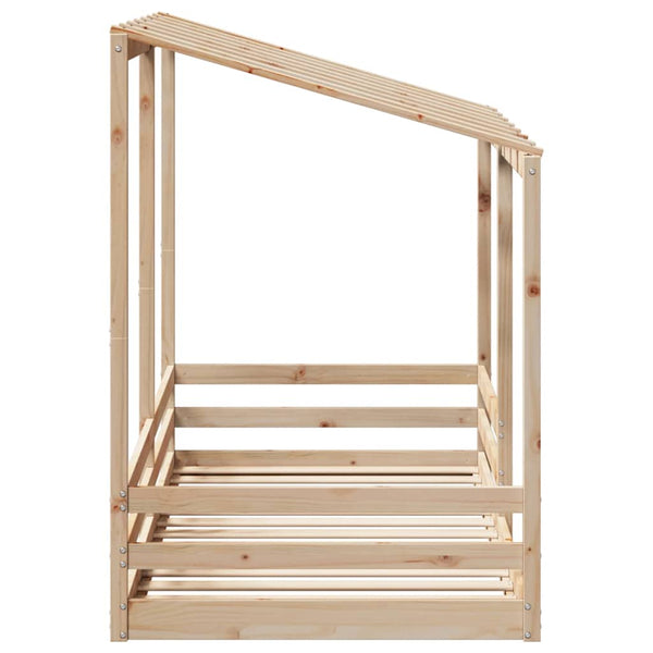 Kinderbett mit Dach 90x200 cm Kiefernholz