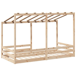 Kinderbett mit Dach 90x200 cm Kiefernholz