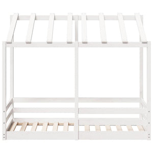 Kinderbett mit Dach 70x140 cm Kiefer Massivholz