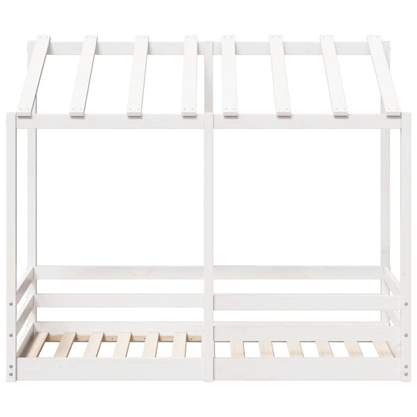 Kinderbett mit Dach 70x140 cm Kiefer Massivholz