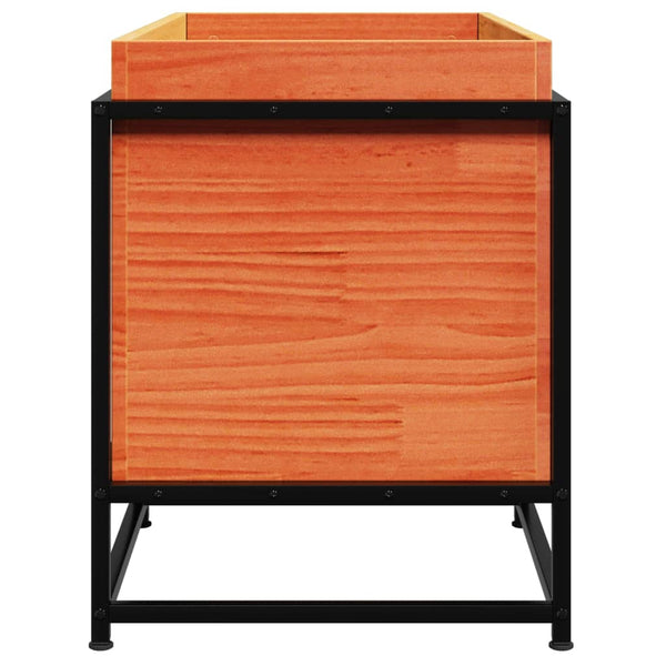 Pflanzkübel Wachsbraun 80x40x50cm Kiefer Massivholz