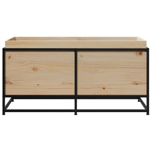 Massiver Pflanzkübel aus Kiefernholz 100x40x50 cm