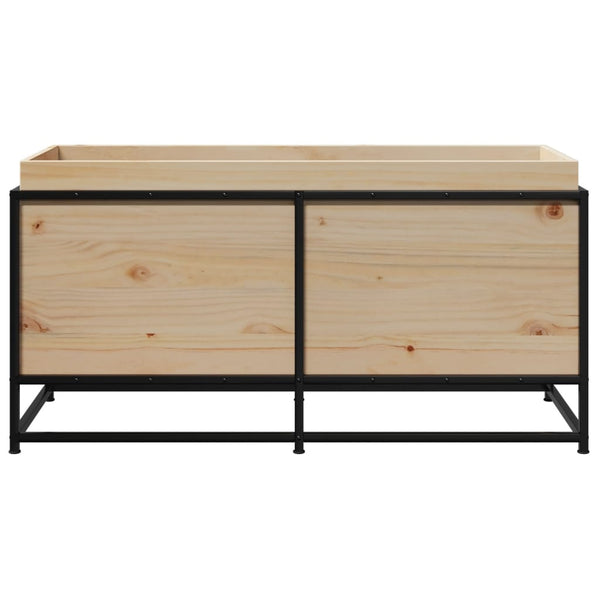 Massiver Pflanzkübel aus Kiefernholz 100x40x50 cm