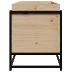 Massiver Pflanzkübel aus Kiefernholz 100x40x50 cm