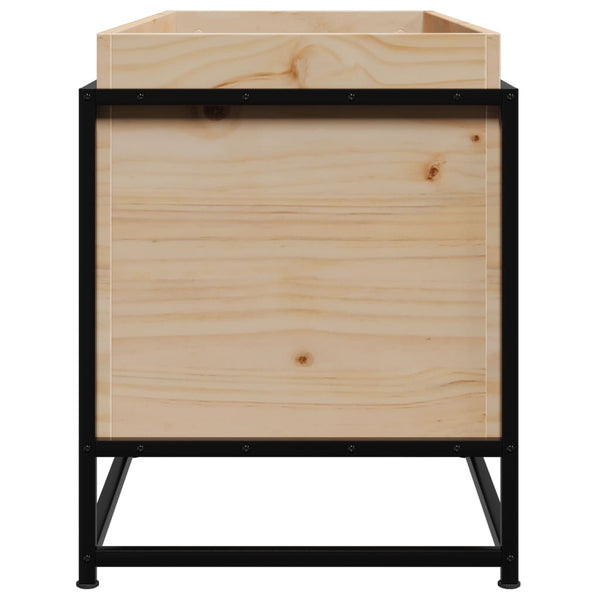 Massiver Pflanzkübel aus Kiefernholz 100x40x50 cm