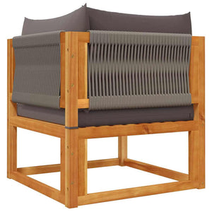 Gartensofa Ecke Akazie mit Kissen