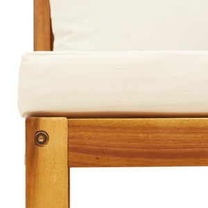 Gartensofa Ecke Akazie & Rattan mit Kissen