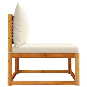 Gartensofa Akazie Rattan ohne Armlehne