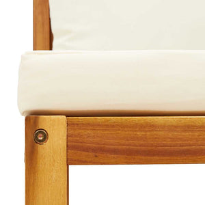 Gartensofa 2-Sitzer Akazie & Rattan