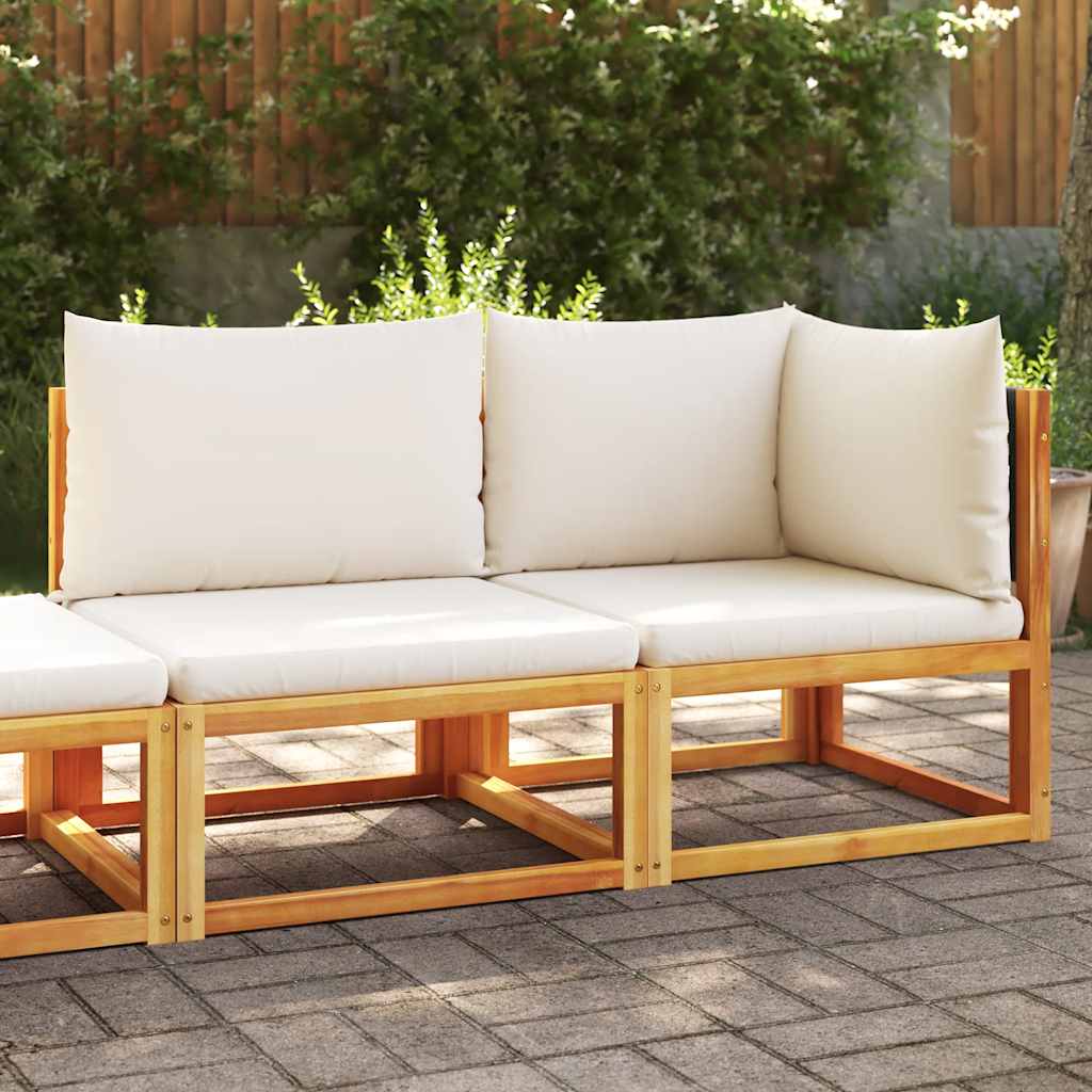 Gartensofa 2-Sitzer Akazie & Rattan