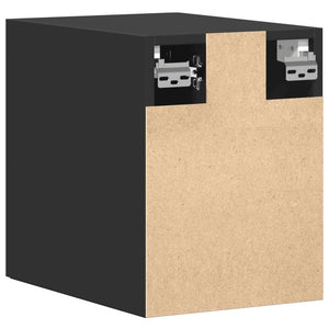 Schwarzer Wandschrank 30x42,5x40cm