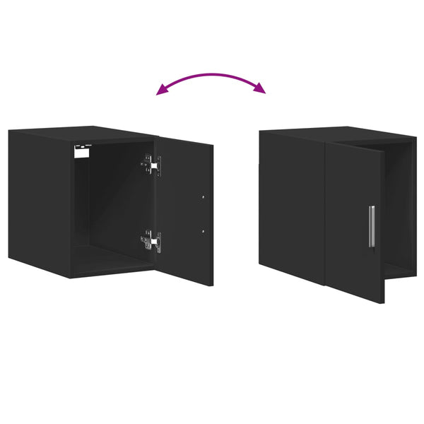 Schwarzer Wandschrank 30x42,5x40cm