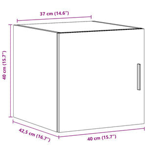 Weißer Wandschrank 40 cm