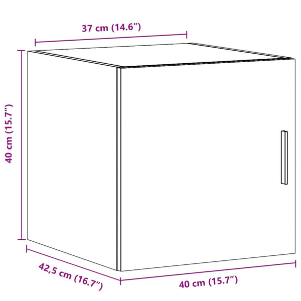 Wandschrank Betongrau 40x42,5x40 cm