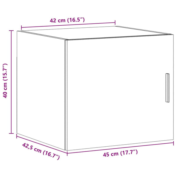 Weißer Wandschrank 45x42,5x40 cm