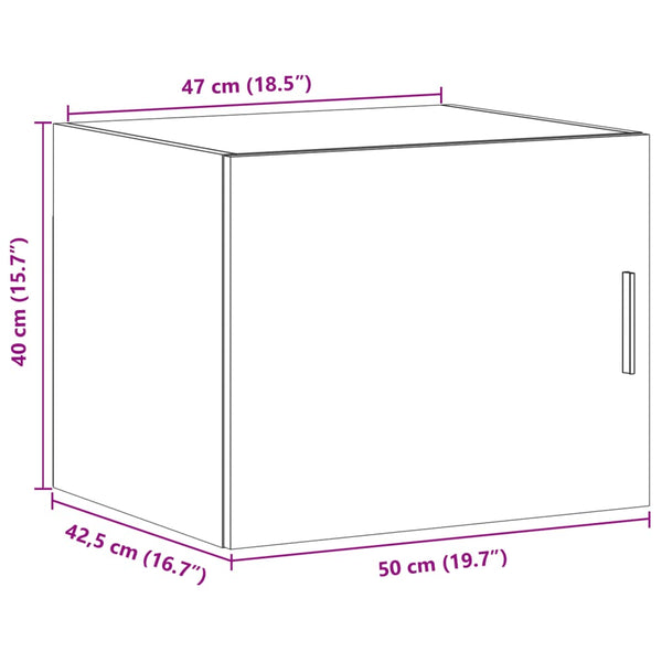 Wandschrank Weiß 50x42,5x40 cm