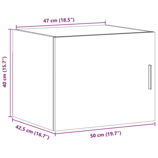 Wandschrank Räuchereiche 50x42,5x40 cm