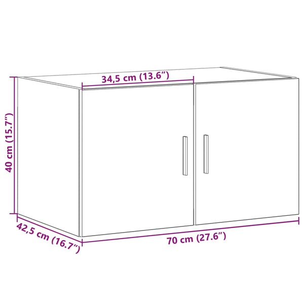Wandschrank Sonoma Eiche 70x42,5x40 cm