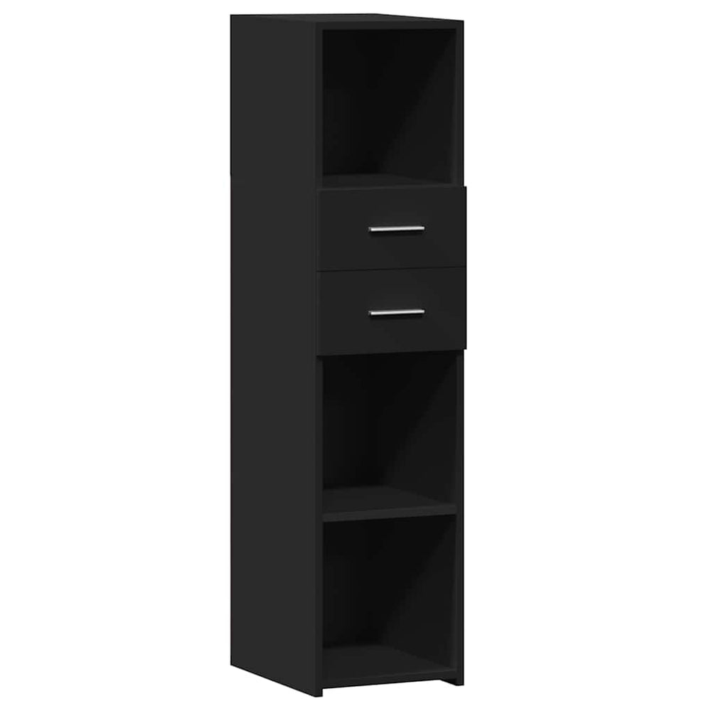 Schwarzes Highboard 30x42,5x124 cm