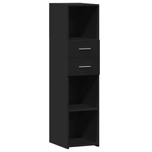Schwarzes Highboard 30x42,5x124 cm
