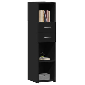 Schwarzes Highboard 30x42,5x124 cm