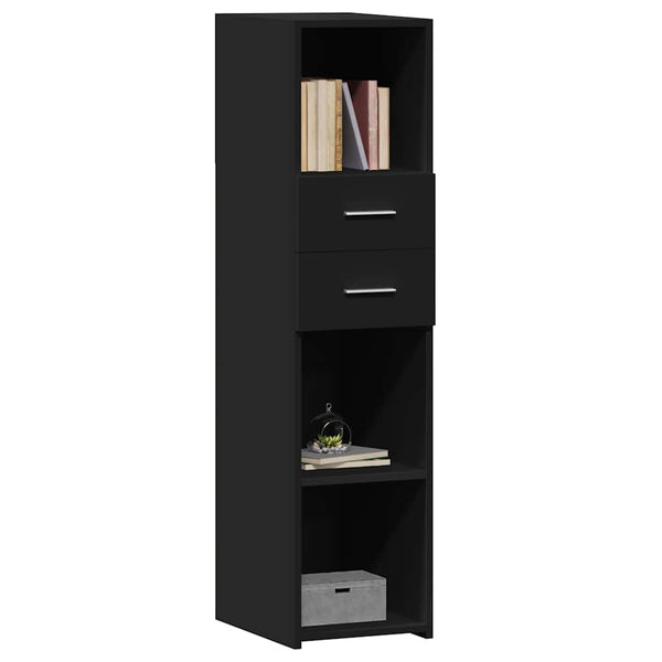 Schwarzes Highboard 30x42,5x124 cm