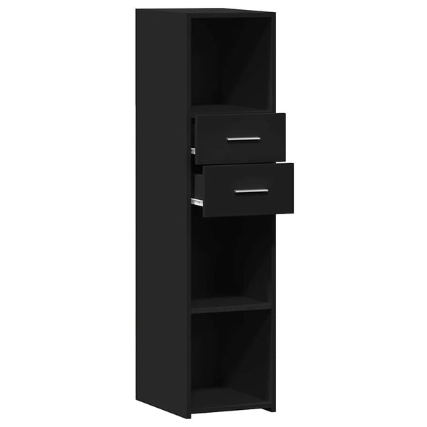 Schwarzes Highboard 30x42,5x124 cm