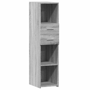 Graues Highboard Sonoma, 30x42,5x124 cm