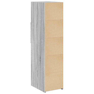 Graues Highboard Sonoma, 30x42,5x124 cm