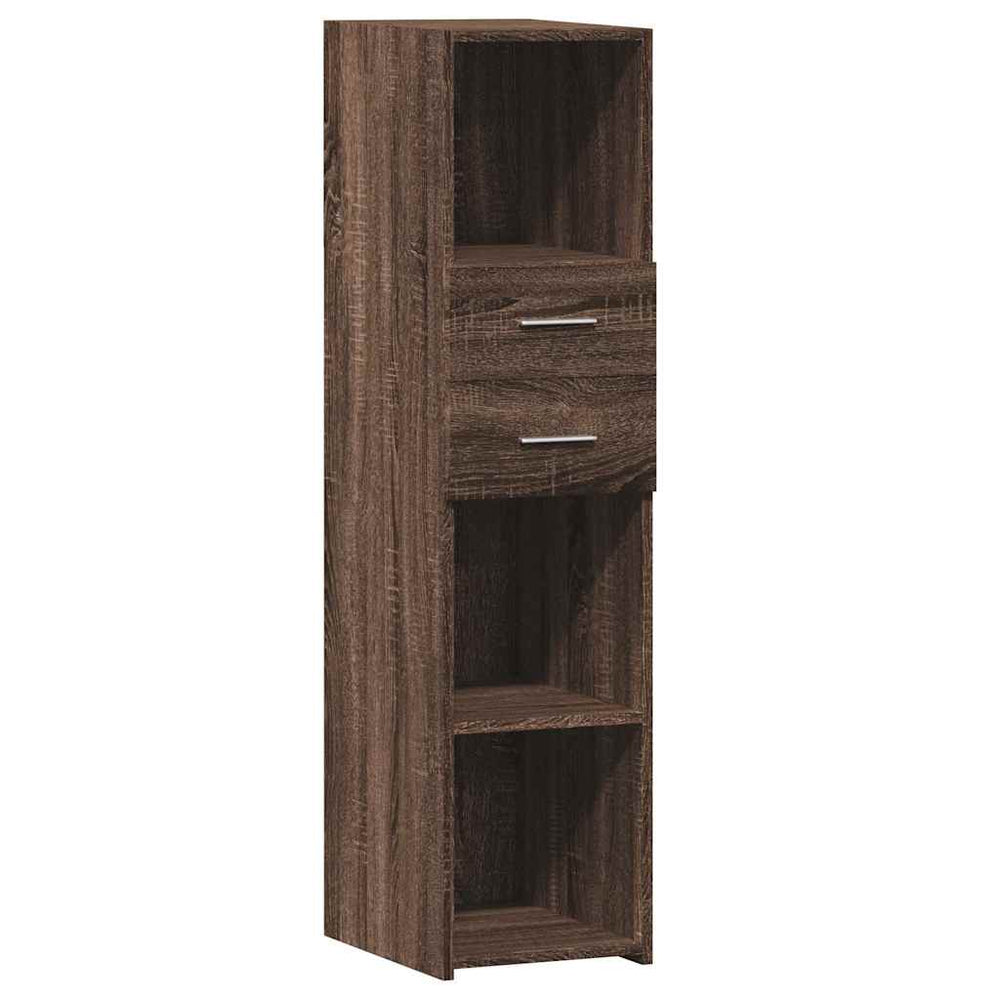 Highboard Braun Eichen-Optik 30x42,5x124 cm