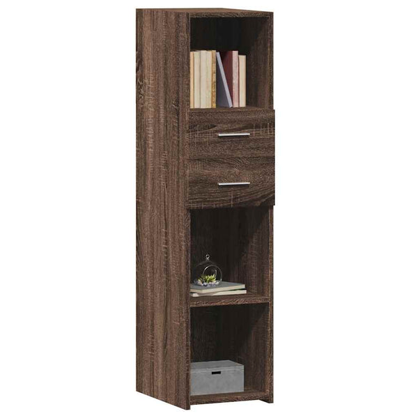 Highboard Braun Eichen-Optik 30x42,5x124 cm