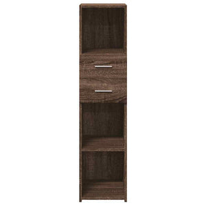 Highboard Braun Eichen-Optik 30x42,5x124 cm