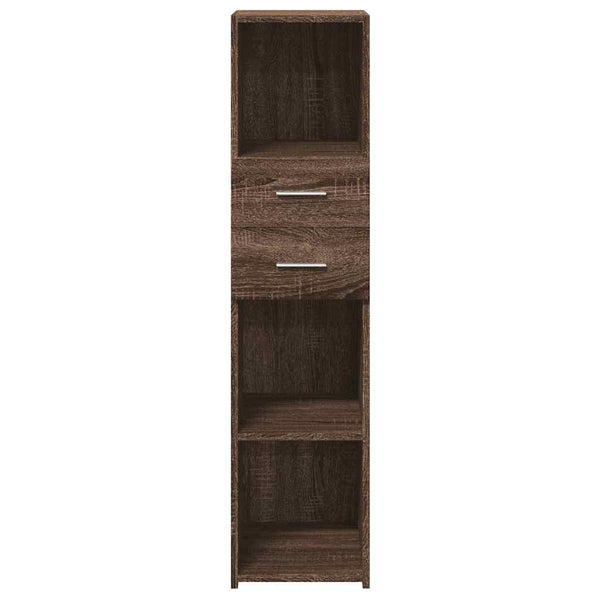 Highboard Braun Eichen-Optik 30x42,5x124 cm