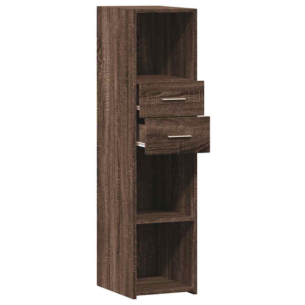 Highboard Braun Eichen-Optik 30x42,5x124 cm