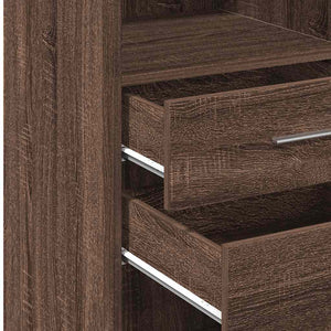 Highboard Braun Eichen-Optik 30x42,5x124 cm