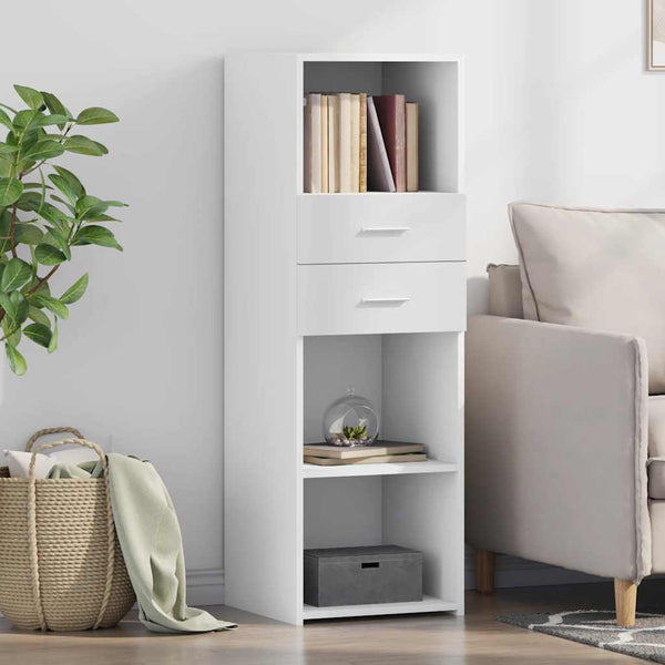 Weißes Highboard 40x42,5x124 cm